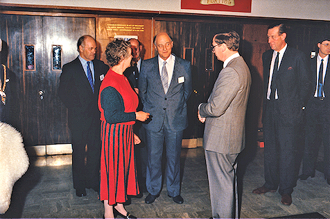 Royal visit - HRH the Duke of Gloucester looks at workwork