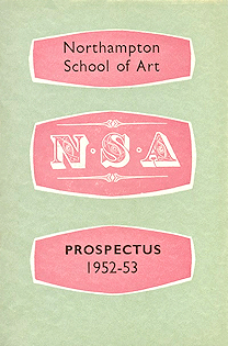  Cover of Northampton School of Art prospectus 1952-1953